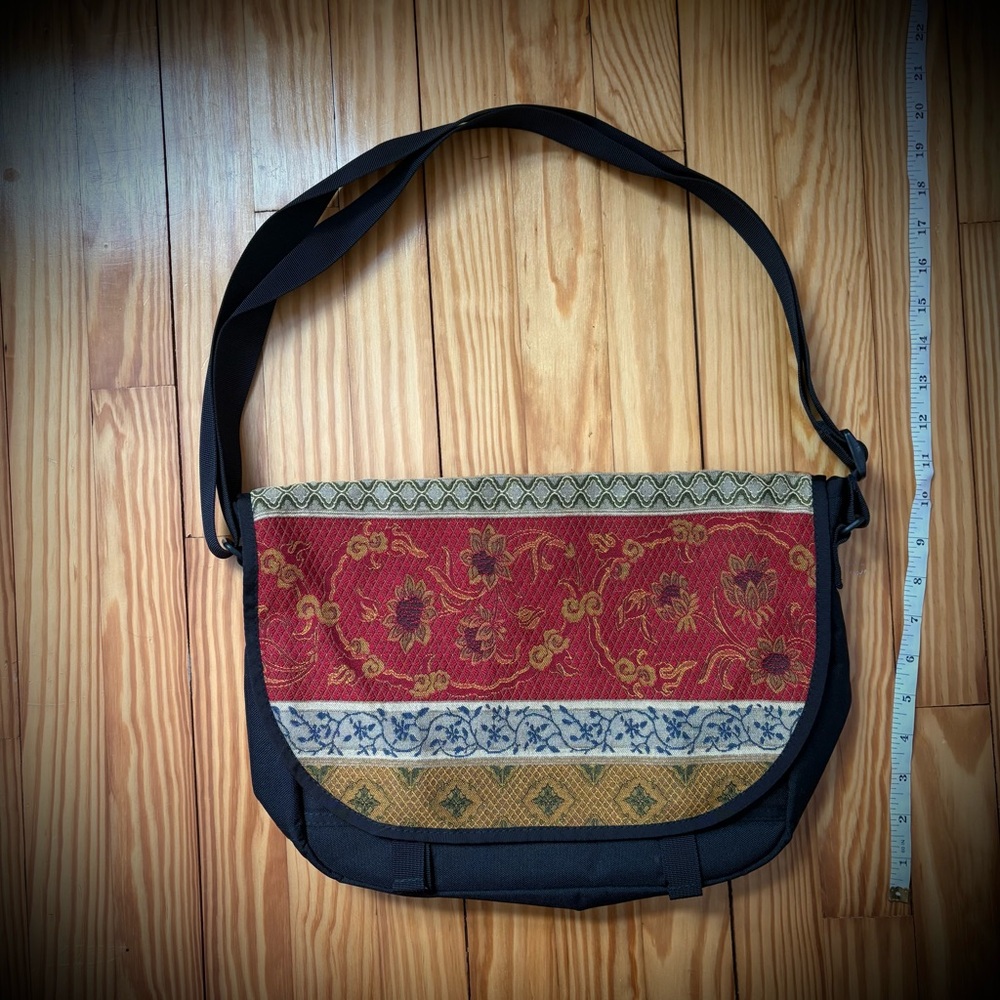 Handmade in Vermont messenger bag